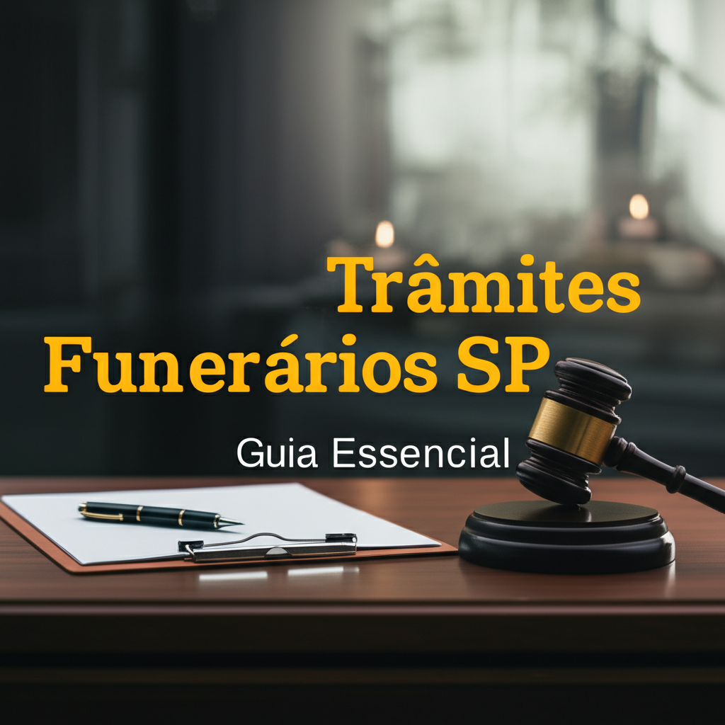 Generate a high-quality, relevant image prompt for an article about: Trâmites Funerários SP: Guia